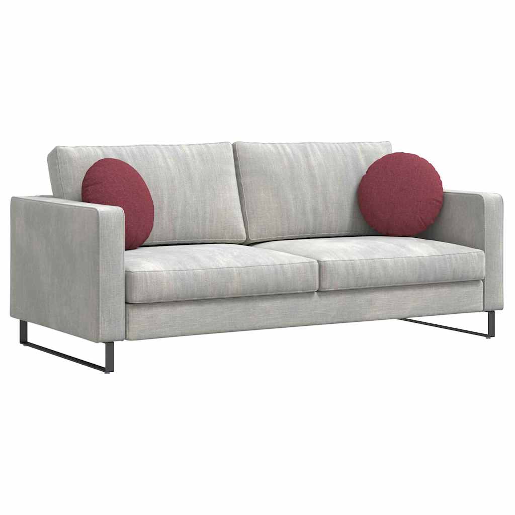 Ülőpárnák 2 pcs Bordó Ø40 x 13 cm szövet
