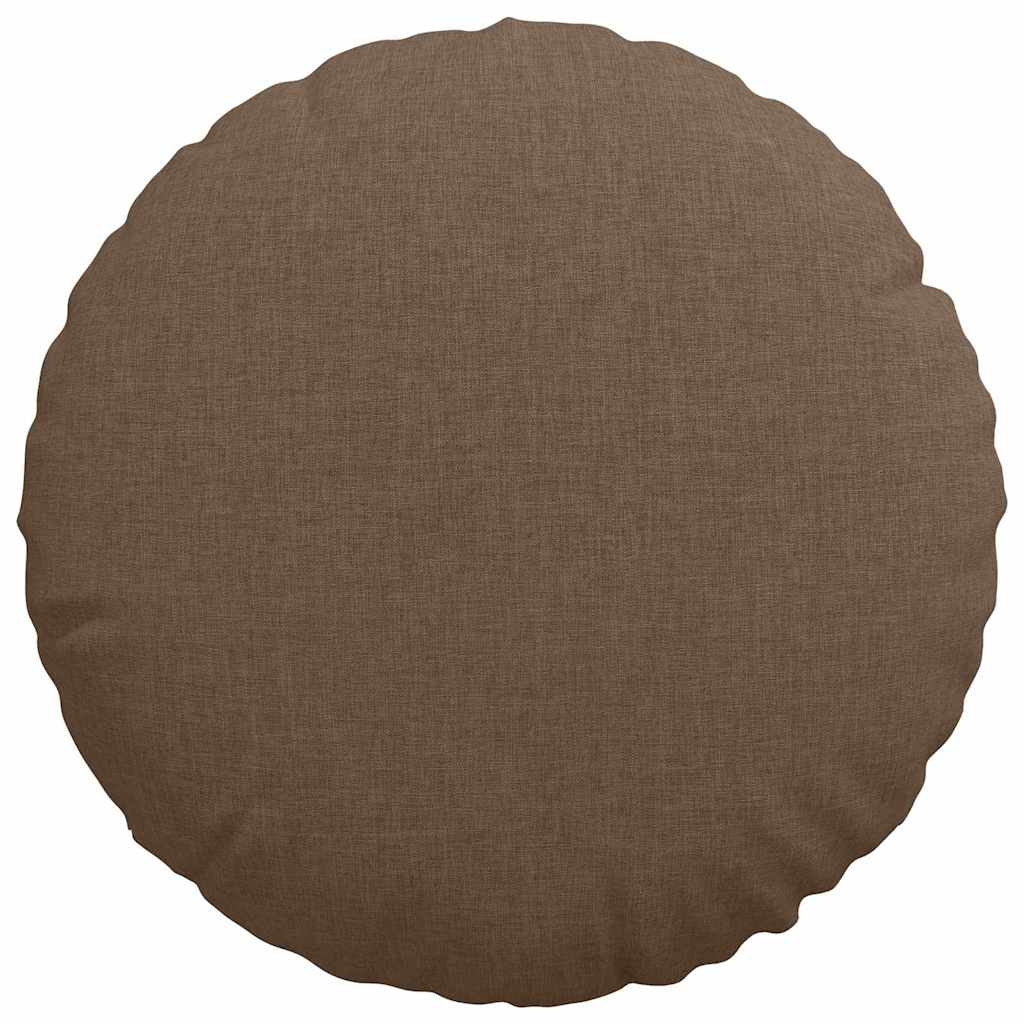 Ülőpárnák 2 pcs Barna Ø40 x 13 cm szövet