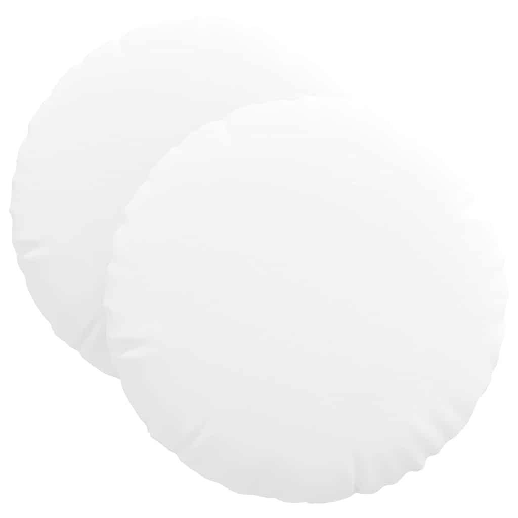 Ülőpárnák 2 pcs Fehér Ø40 x 13 cm szövet