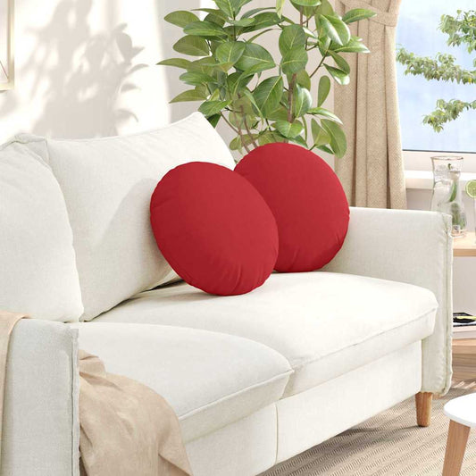 Ülőpárnák 2 pcs Piros Ø40 x 13 cm szövet