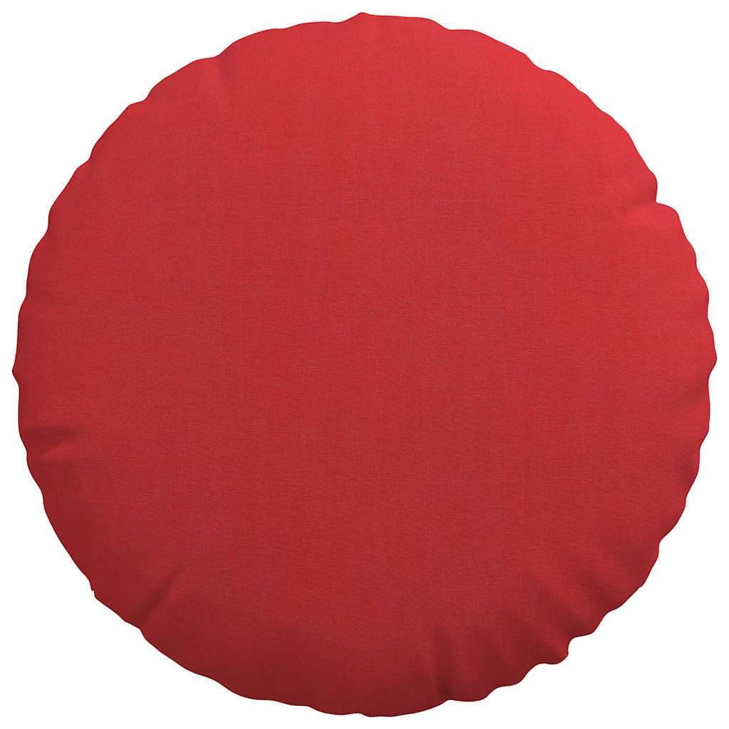 Ülőpárnák 2 pcs Piros Ø40 x 13 cm szövet