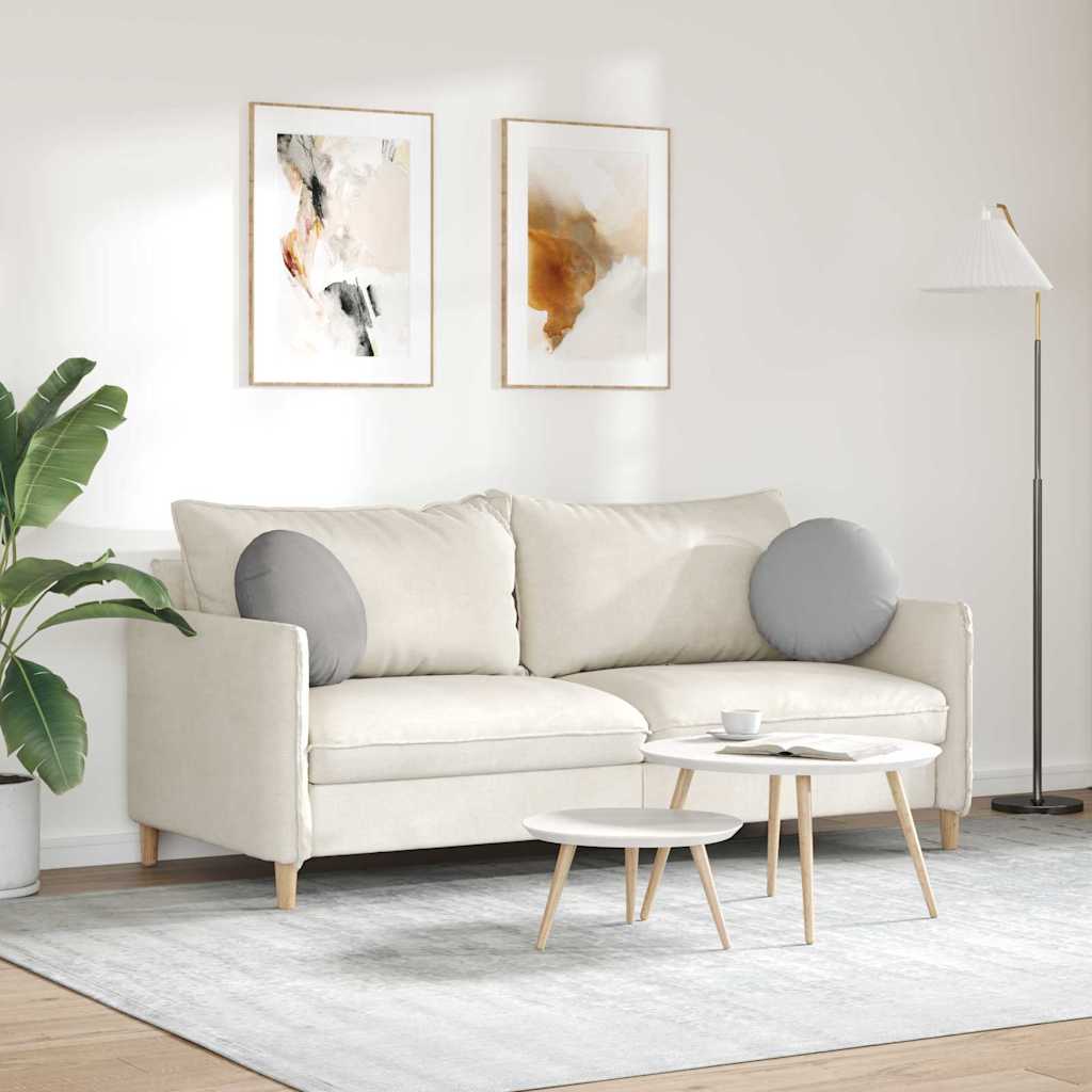 Ülőpárnák 2 pcs Felhőszürke Ø40 x 13 cm szövet