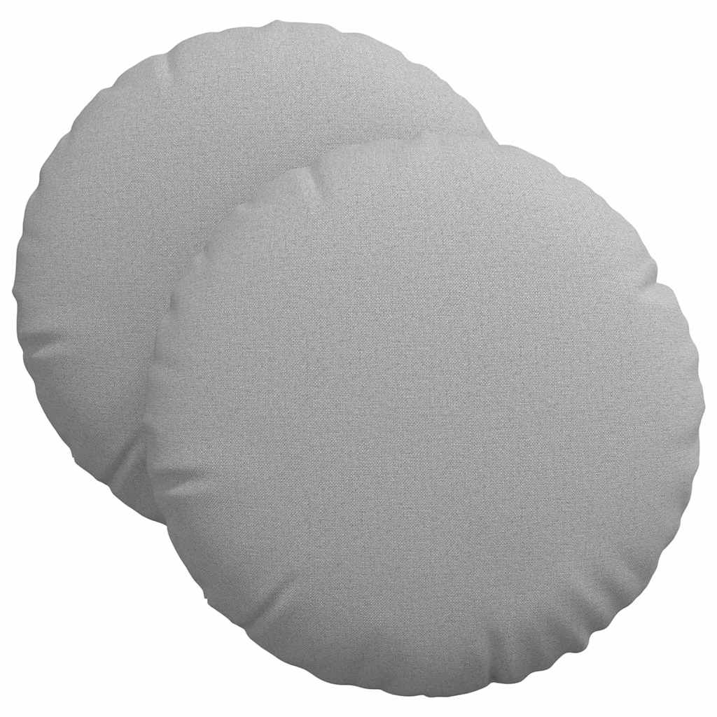 Ülőpárnák 2 pcs Felhőszürke Ø40 x 13 cm szövet