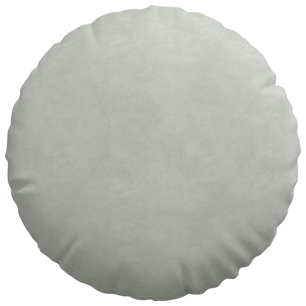 Ülőpárnák 2 pcs Világosszürke Ø 40 x 13 cm Bársony