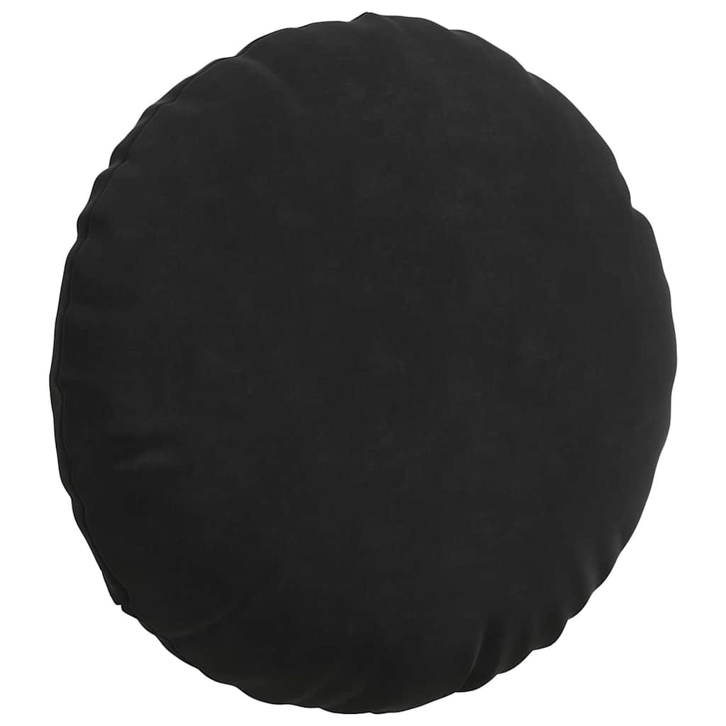 Ülőpárnák 2 pcs Fekete Ø 40 x 13 cm Bársony