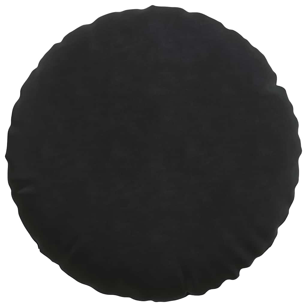 Ülőpárnák 2 pcs Fekete Ø 40 x 13 cm Bársony