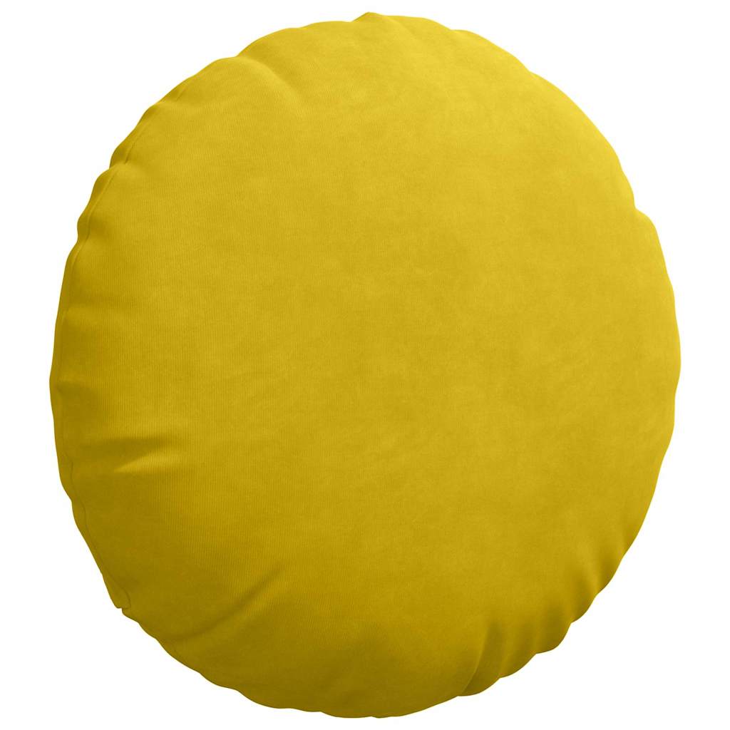 Ülőpárnák 2 pcs Sárga Ø 40 x 13 cm Bársony