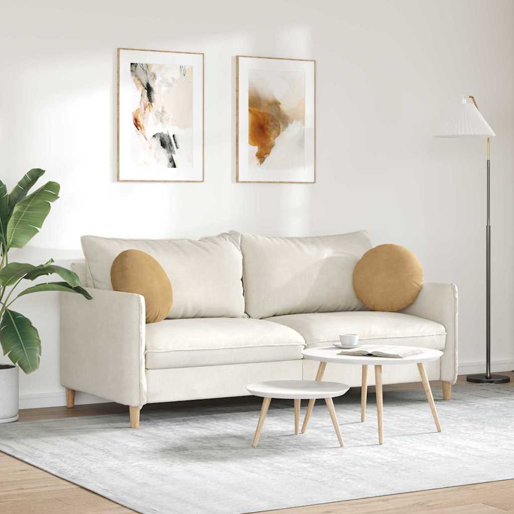 Ülőpárnák 2 pcs Barna Ø 40 x 13 cm Bársony