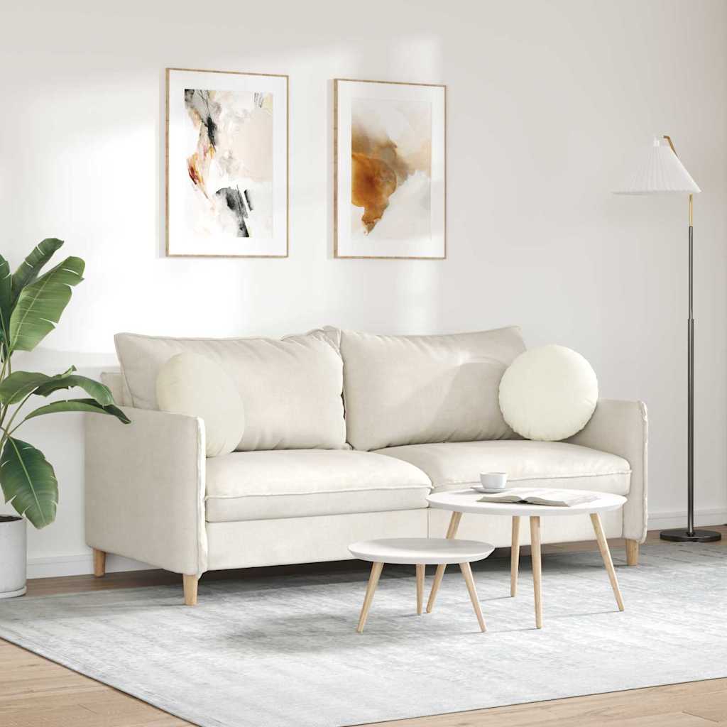 Ülőpárnák 2 pcs Krém Ø 40 x 13 cm Bársony