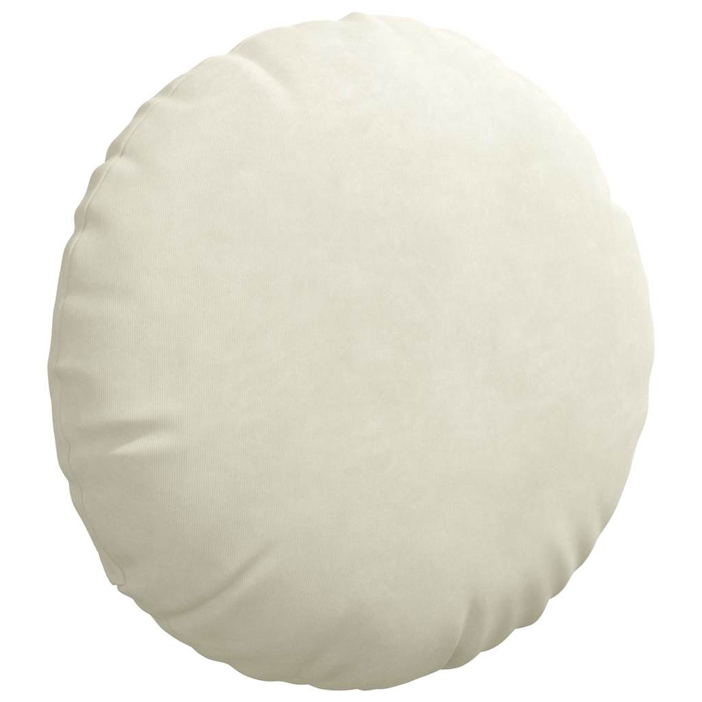 Ülőpárnák 2 pcs Krém Ø 40 x 13 cm Bársony