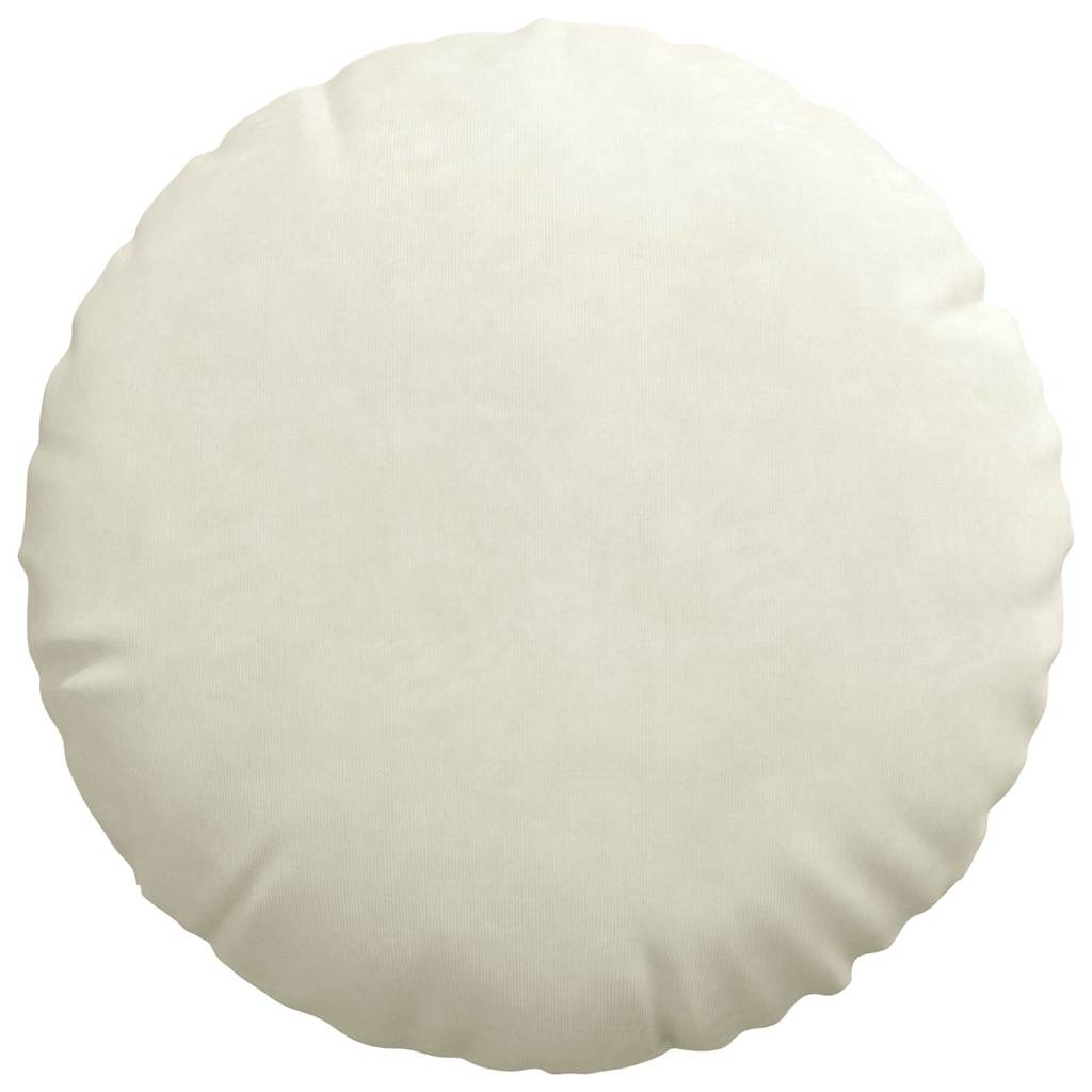 Ülőpárnák 2 pcs Krém Ø 40 x 13 cm Bársony