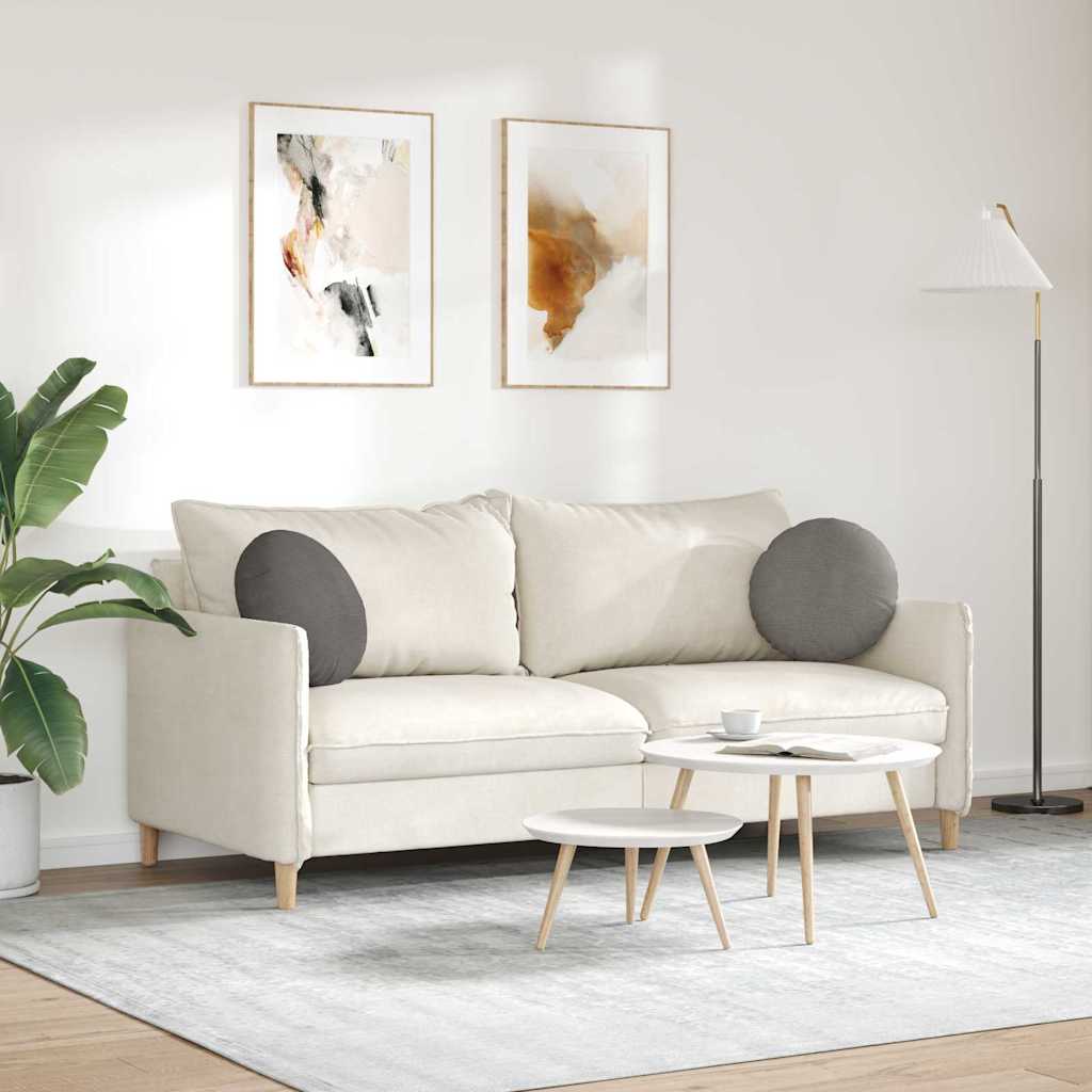 Ülőpárnák 2 pcs Világosszürke Ø 40 cm Bársonyos szövet