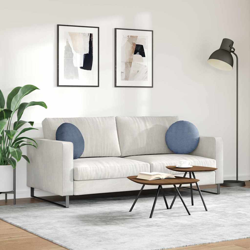Ülőpárnák 2 pcs Kék Ø 40 cm Bársonyos szövet