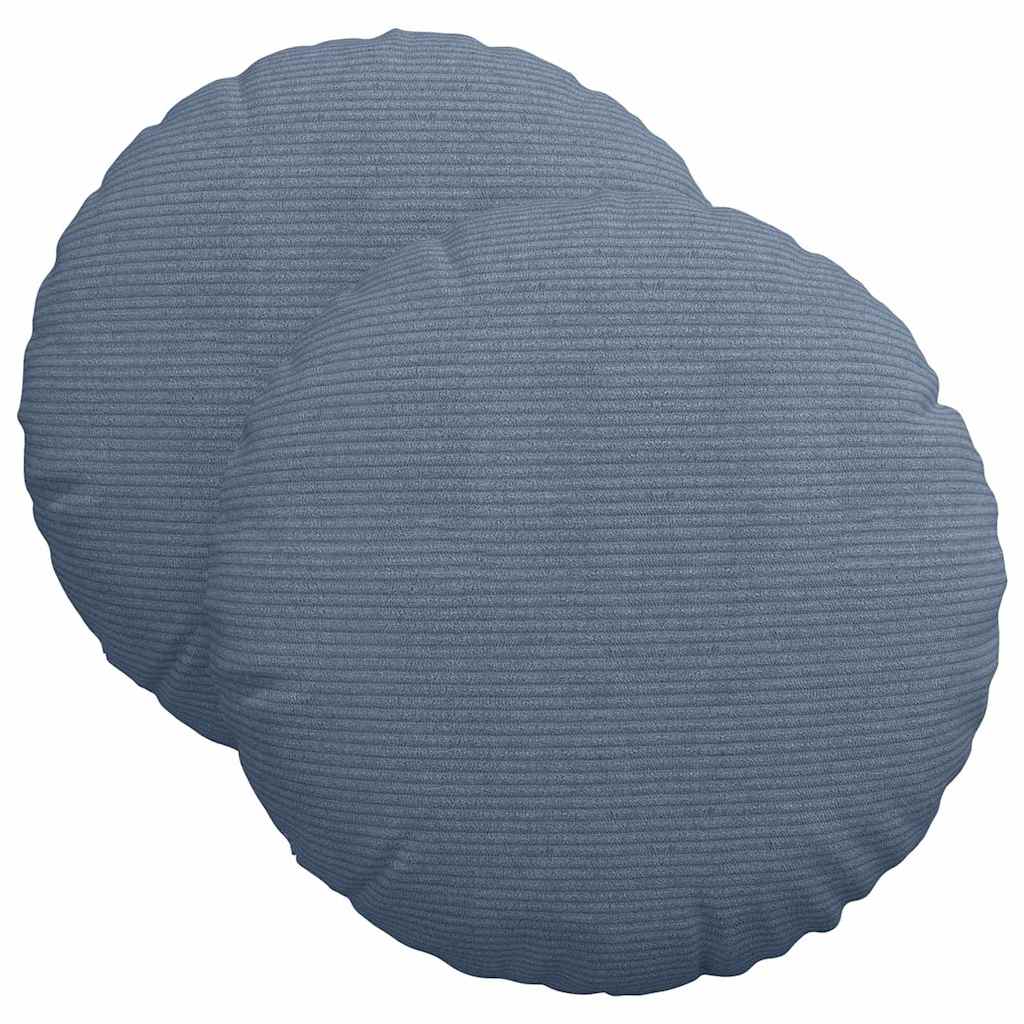 Ülőpárnák 2 pcs Kék Ø 40 cm Bársonyos szövet
