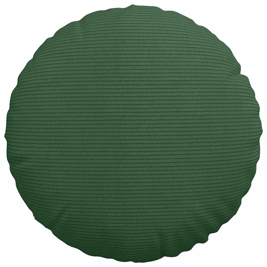 Ülőpárnák 2 pcs Sötétzöld Ø 40 cm Bársonyos szövet