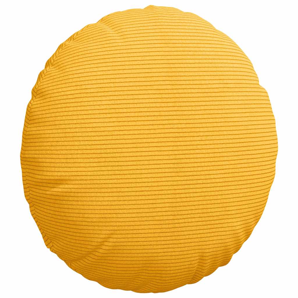Ülőpárnák 2 pcs Világos sárga Ø 40 cm Bársonyos szövet