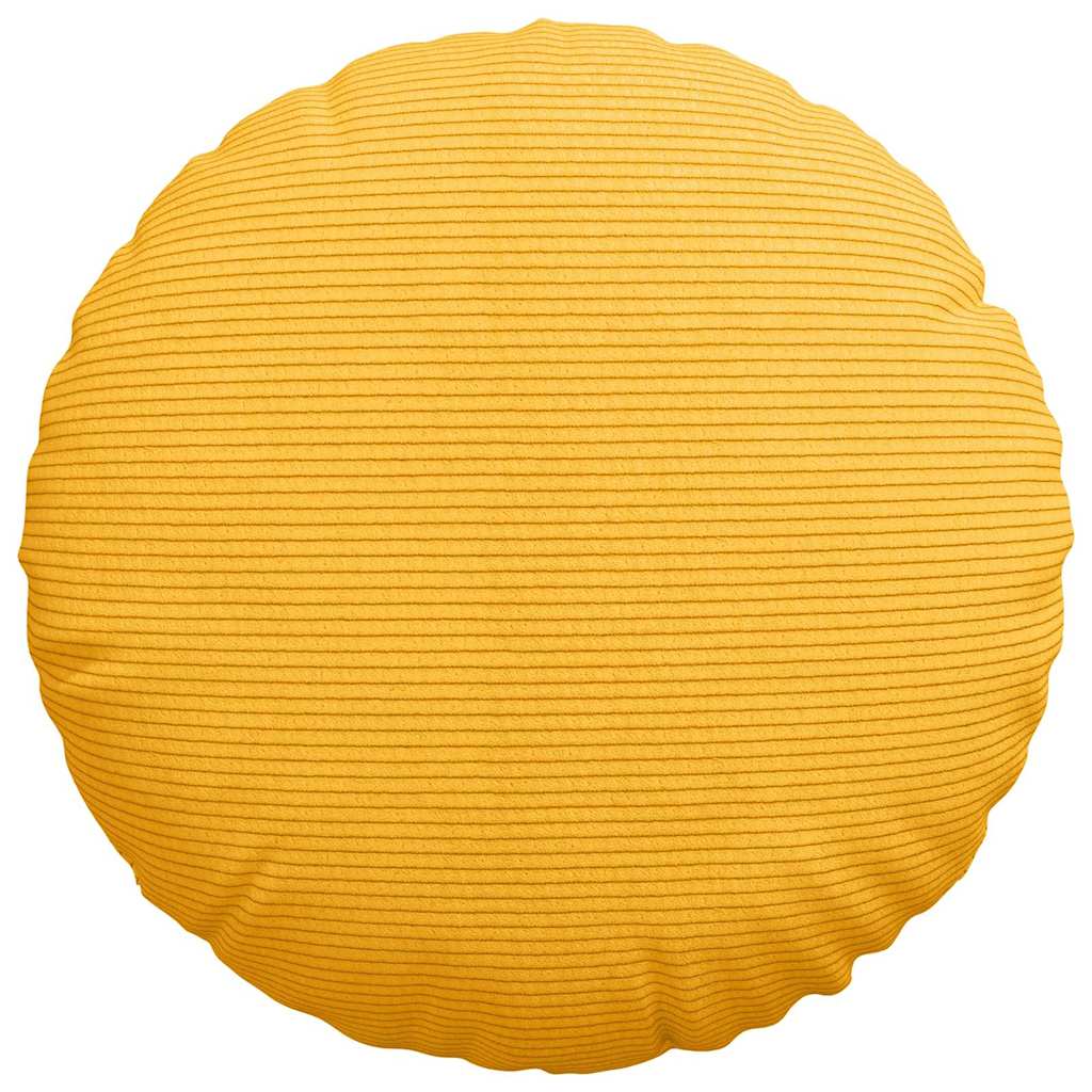 Ülőpárnák 2 pcs Világos sárga Ø 40 cm Bársonyos szövet