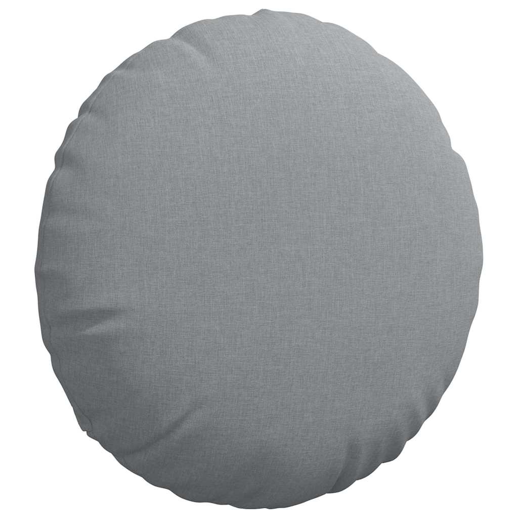 Ülőpárnák 2 pcs Világosszürke Ø50 x 19 cm szövet