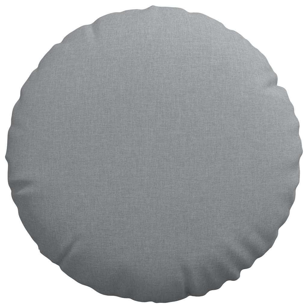 Ülőpárnák 2 pcs Világosszürke Ø50 x 19 cm szövet