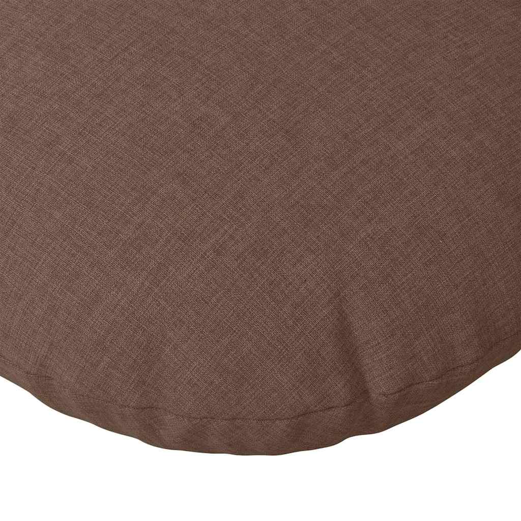 Ülőpárnák 2 pcs Barna Ø50 x 19 cm szövet