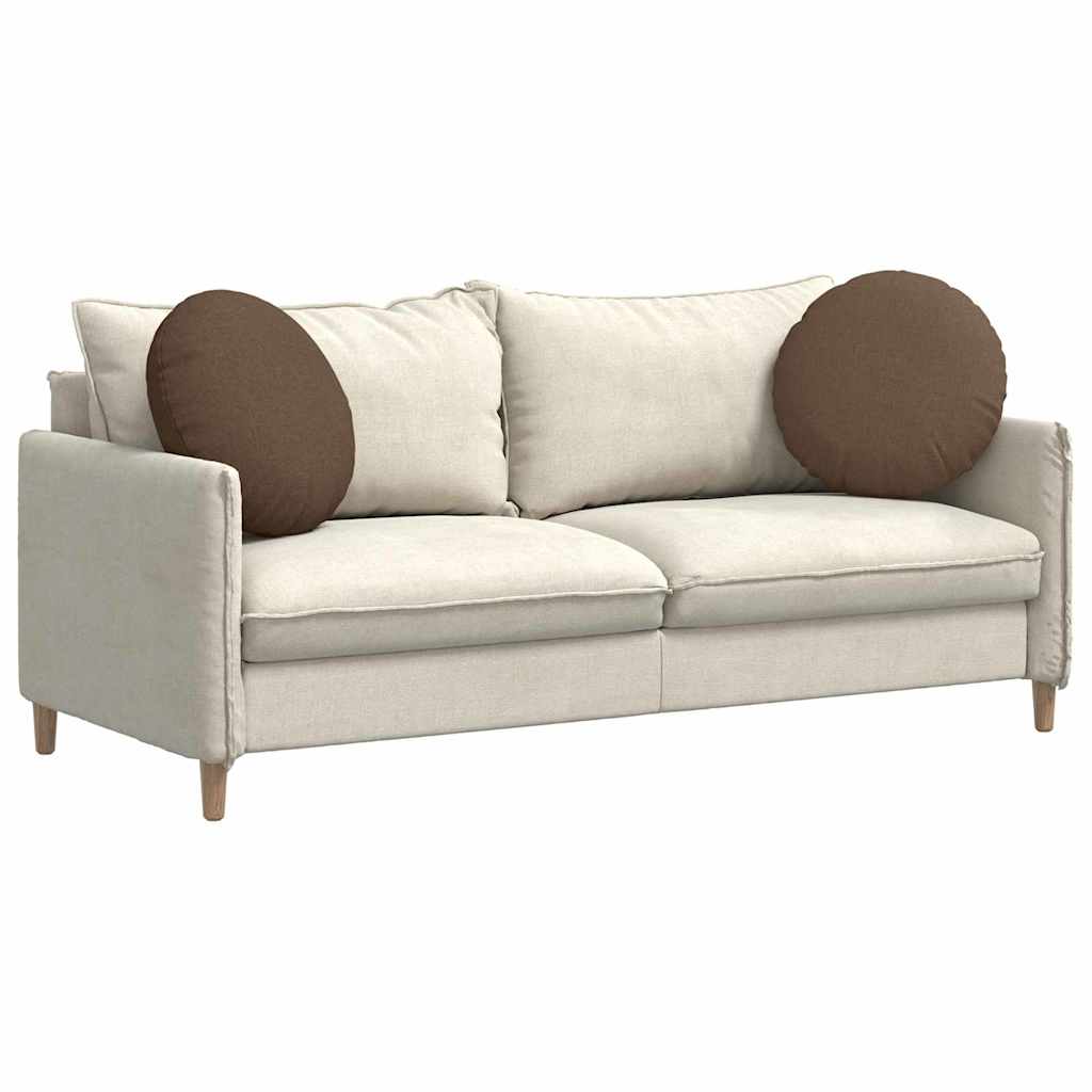 Ülőpárnák 2 pcs Barna Ø50 x 19 cm szövet