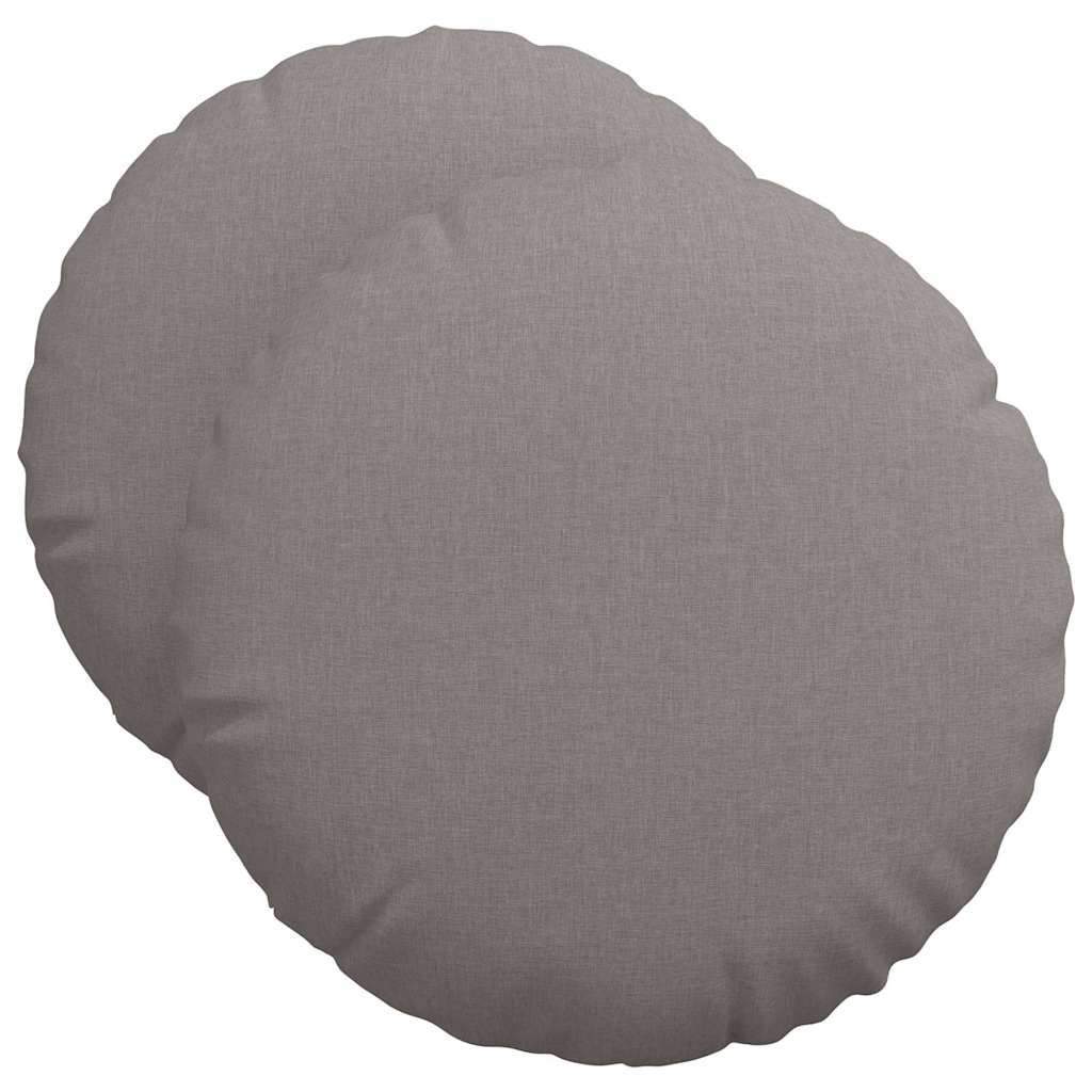 Ülőpárnák 2 pcs Tópszínű Ø50 x 19 cm szövet