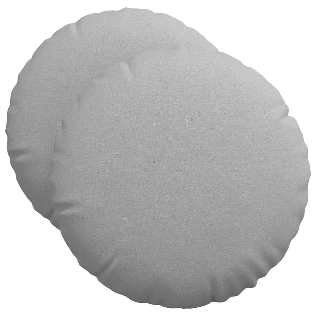 Ülőpárnák 2 pcs Felhőszürke Ø50 x 19 cm szövet