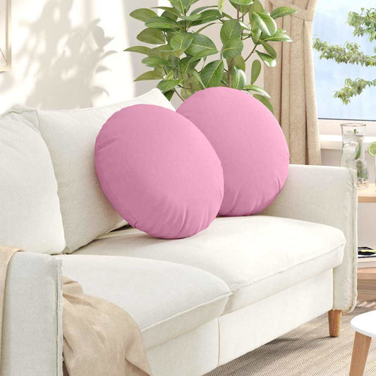 Ülőpárnák 2 pcs Rózsaszín Ø50 x 19 cm szövet