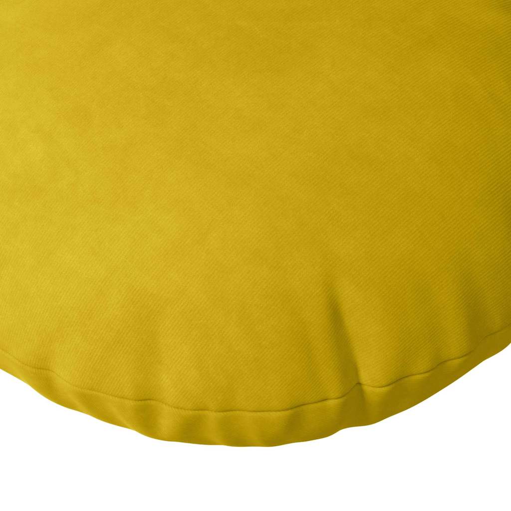 Ülőpárnák 2 pcs Sárga Ø50 x 19 cm Bársony
