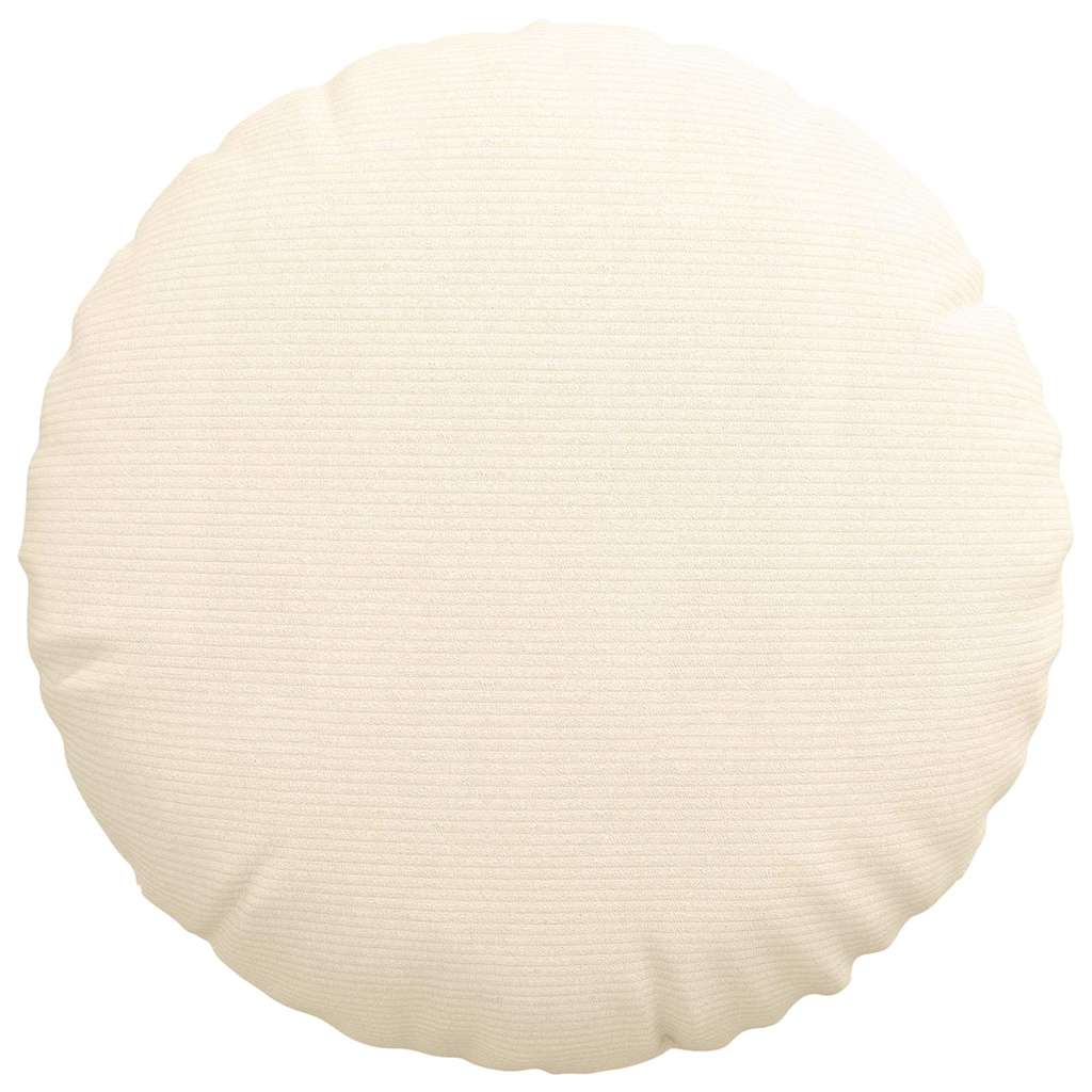 Ülőpárnák 2 pcs Krém Ø50 x 19 cm Bársonyos szövet