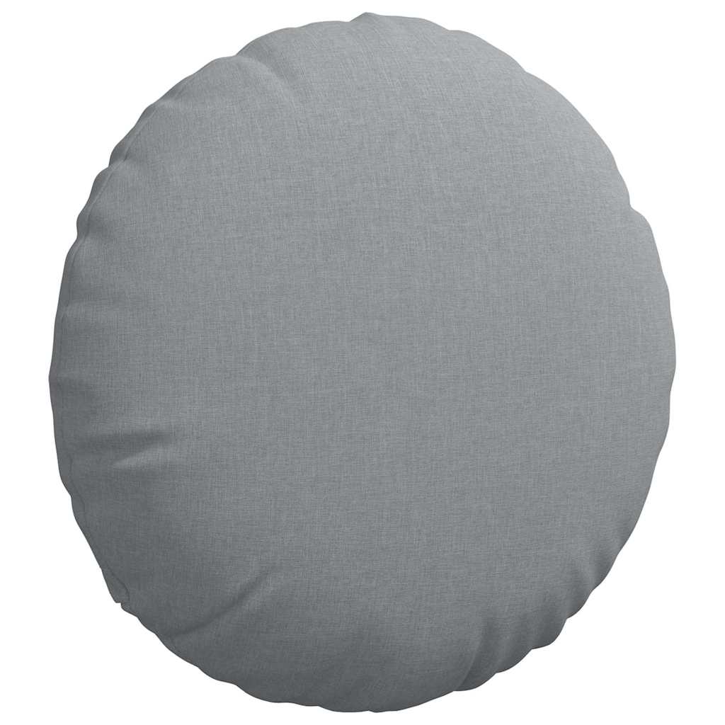 Ülőpárnák 2 pcs Világosszürke Ø60 x 21 cm szövet