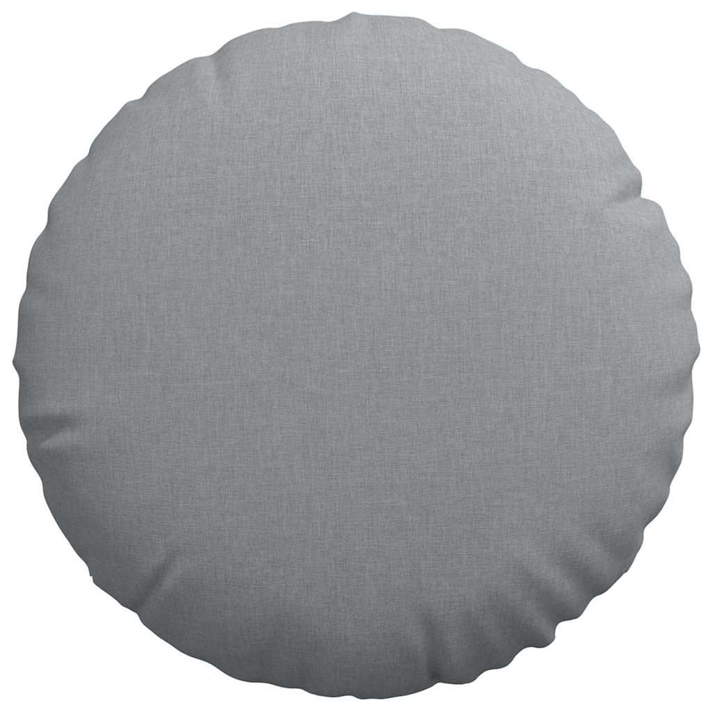Ülőpárnák 2 pcs Világosszürke Ø60 x 21 cm szövet