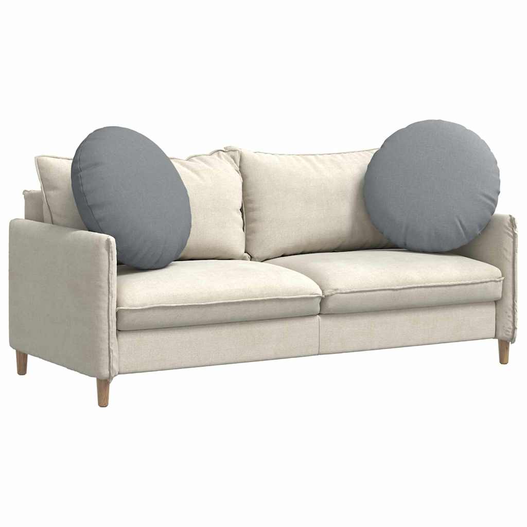 Ülőpárnák 2 pcs Világosszürke Ø60 x 21 cm szövet