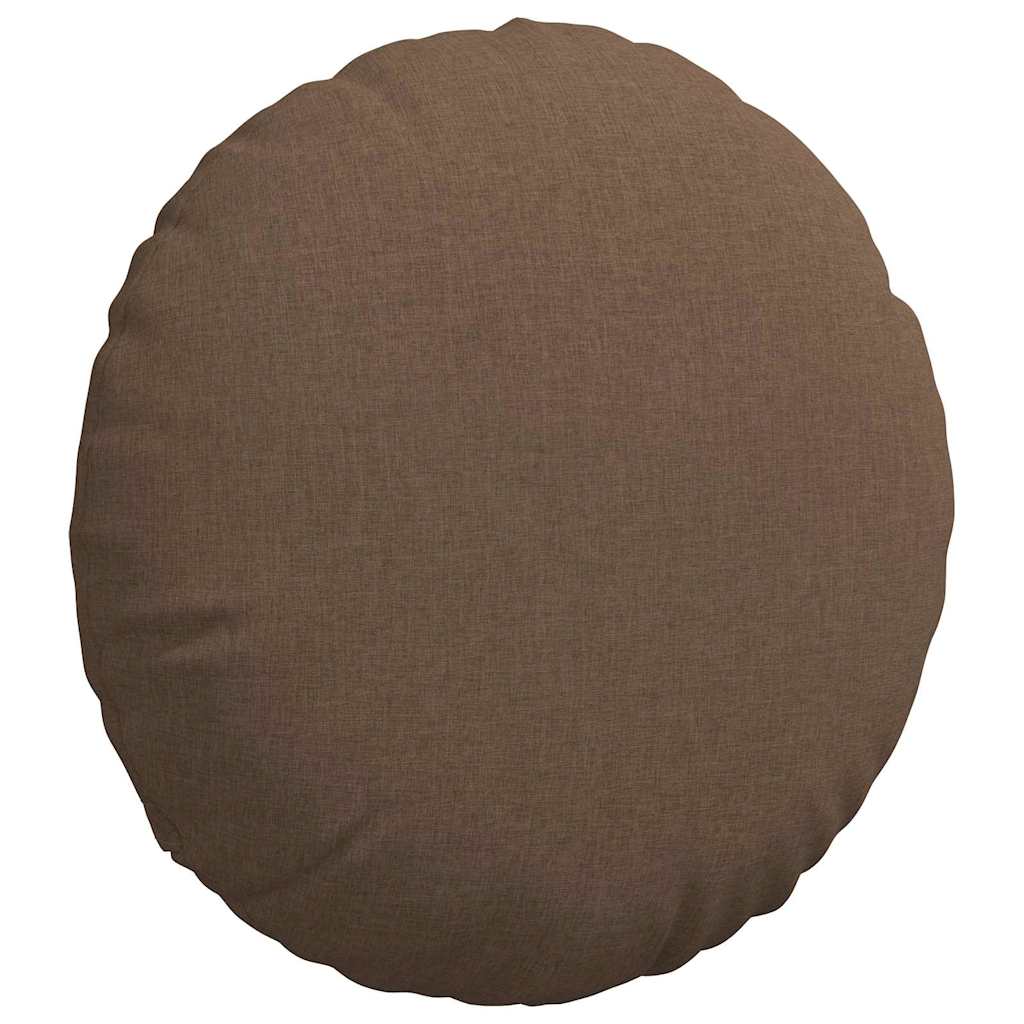 Ülőpárnák 2 pcs Barna Ø60 x 21 cm szövet