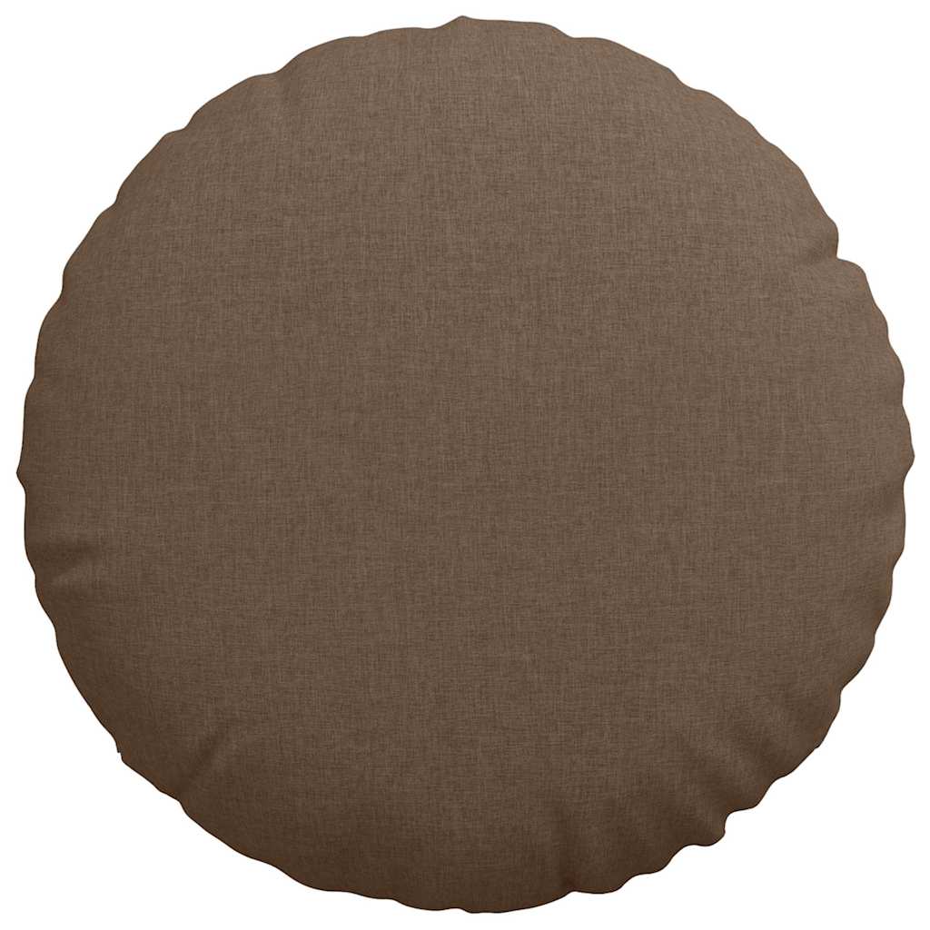 Ülőpárnák 2 pcs Barna Ø60 x 21 cm szövet