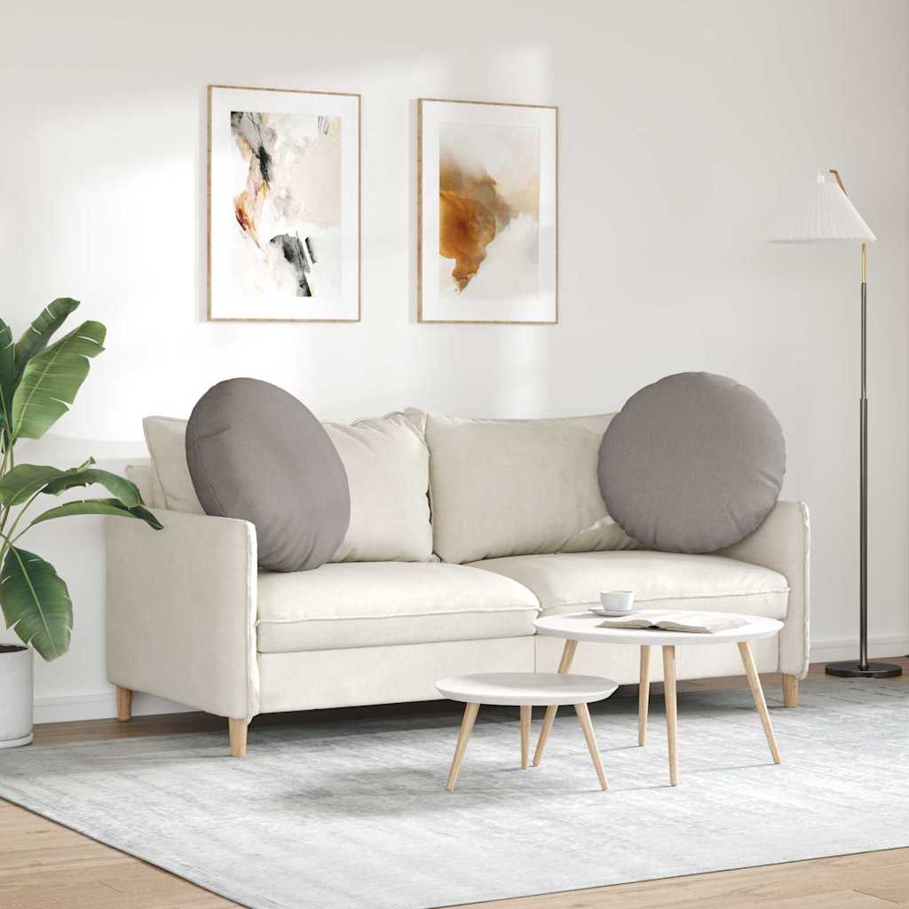 Ülőpárnák 2 pcs Tópszínű Ø60 x 21 cm szövet