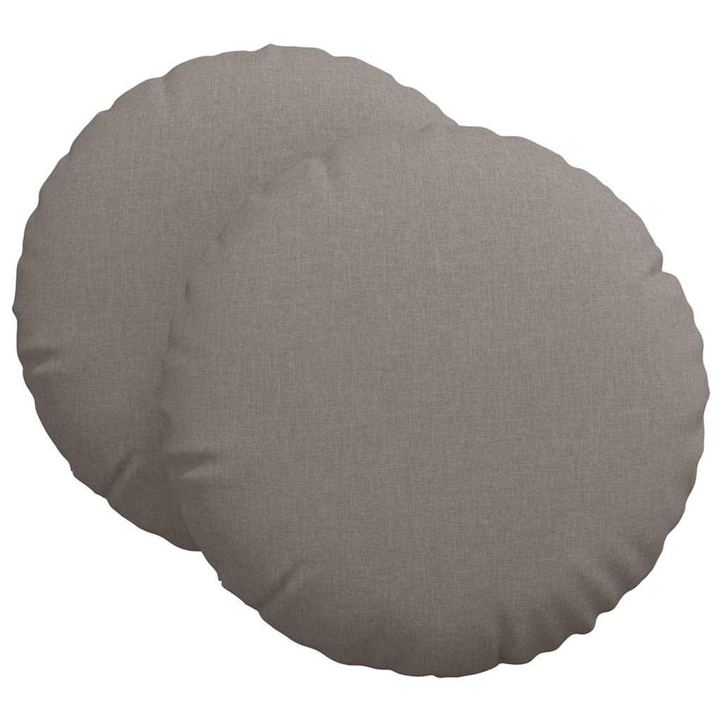 Ülőpárnák 2 pcs Tópszínű Ø60 x 21 cm szövet