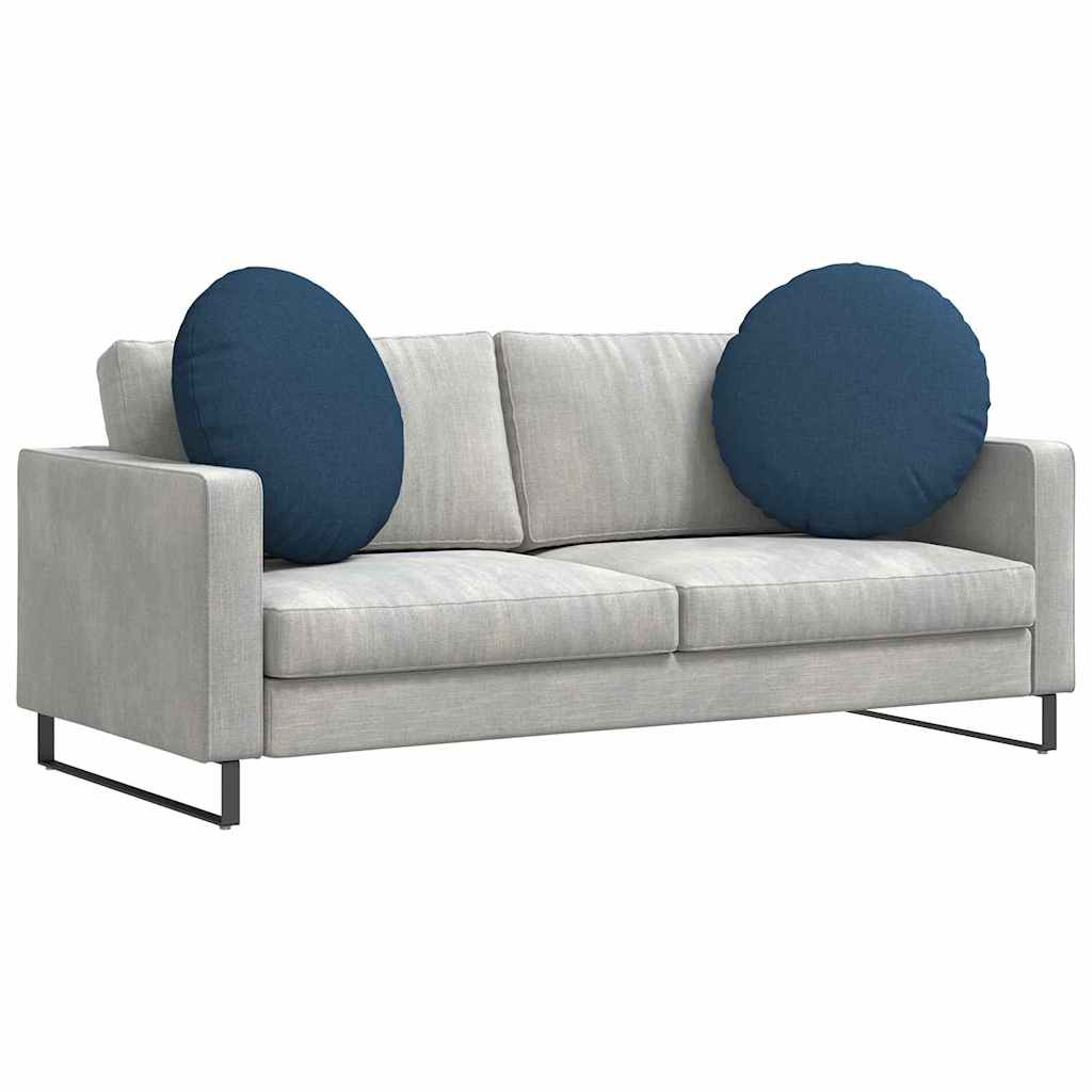 Ülőpárnák 2 pcs Kék Ø60 x 21 cm szövet