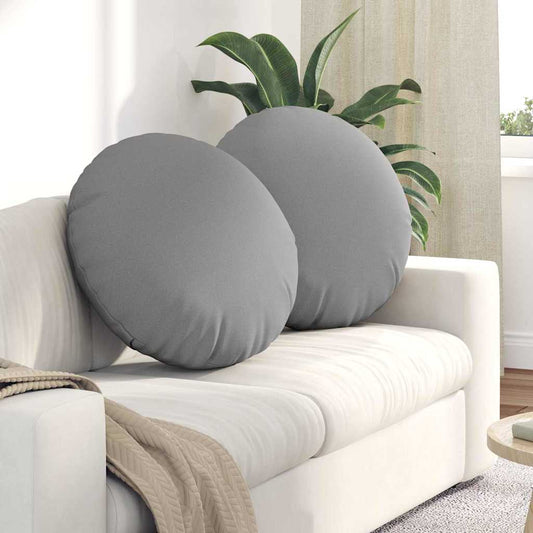 Ülőpárnák 2 pcs Felhőszürke Ø60 x 21 cm szövet