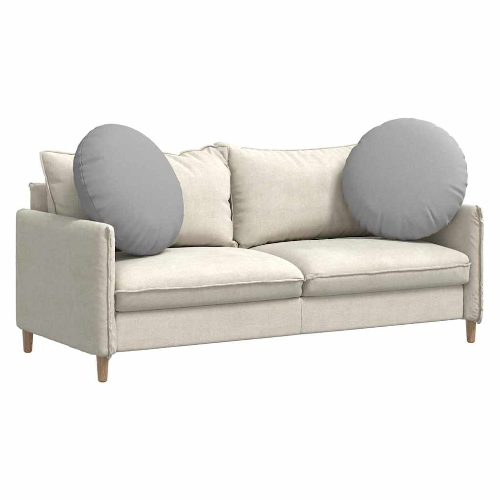 Ülőpárnák 2 pcs Felhőszürke Ø60 x 21 cm szövet