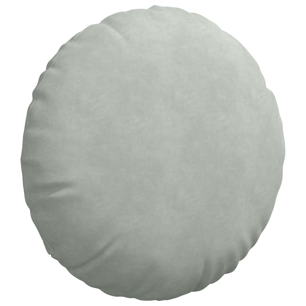 Ülőpárnák 2 pcs Világosszürke Ø60 x 21 cm Bársony