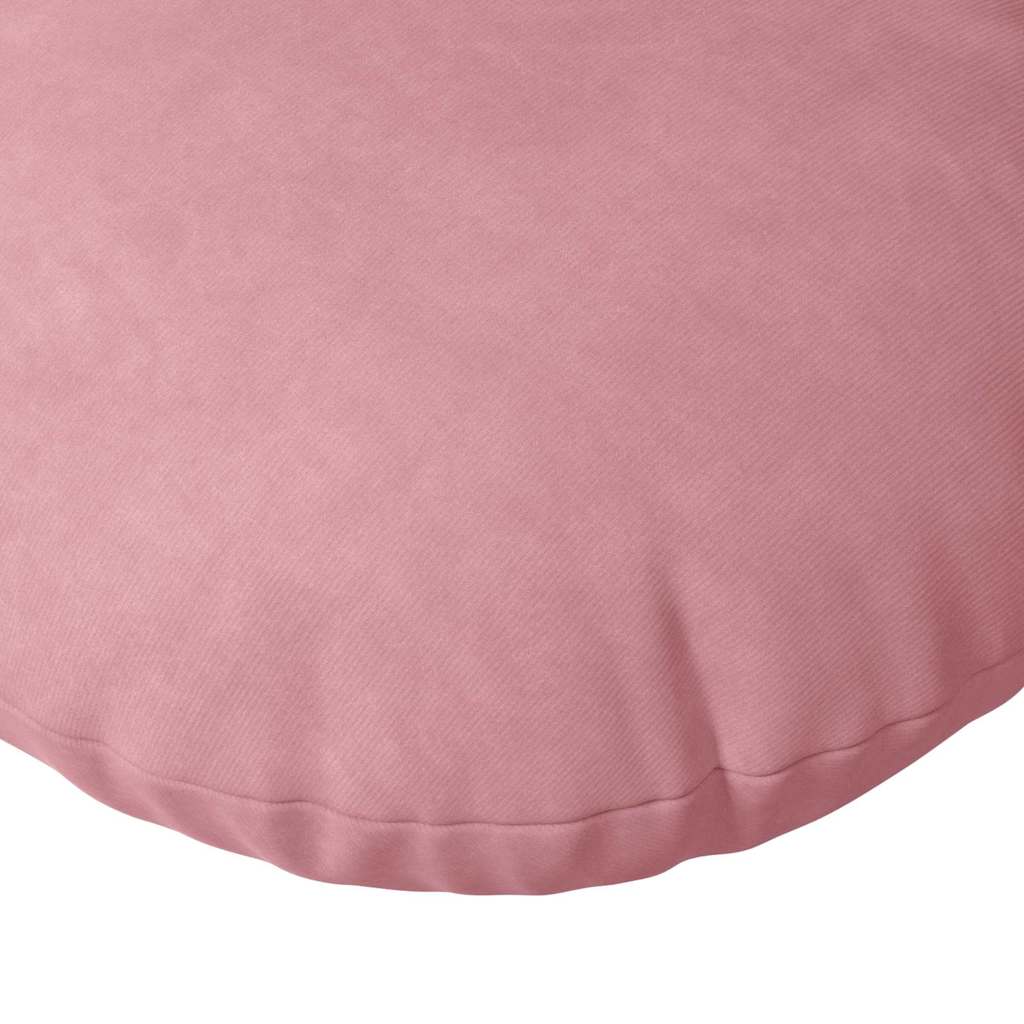 Ülőpárnák 2 pcs Rózsaszín Ø60 x 21 cm Bársony