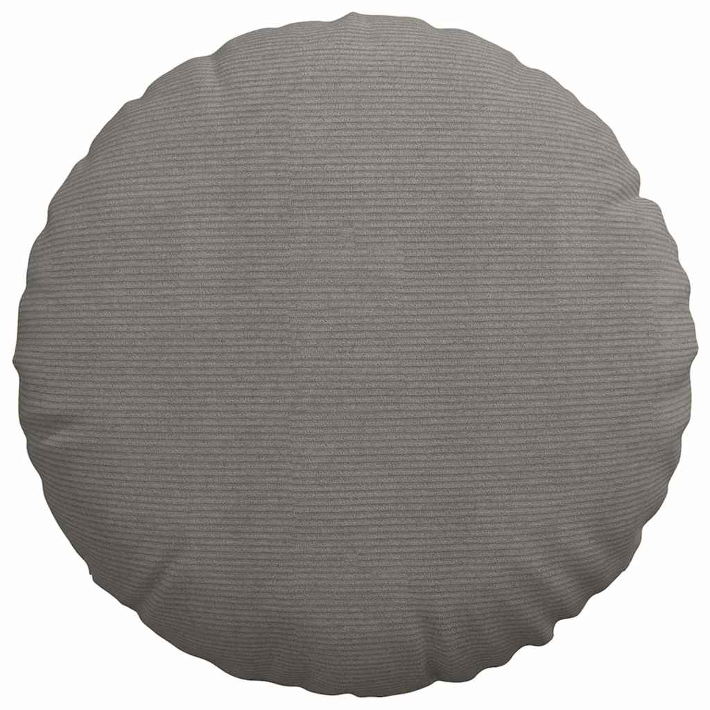 Ülőpárnák 2 pcs Világosszürke Ø60 x 21 cm Bársonyos szövet