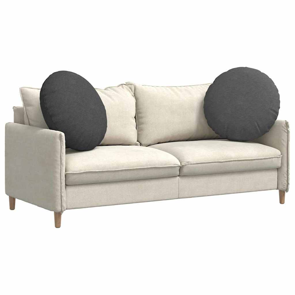 Ülőpárnák 2 pcs Sötétszürke Ø60 x 21 cm Bársonyos szövet