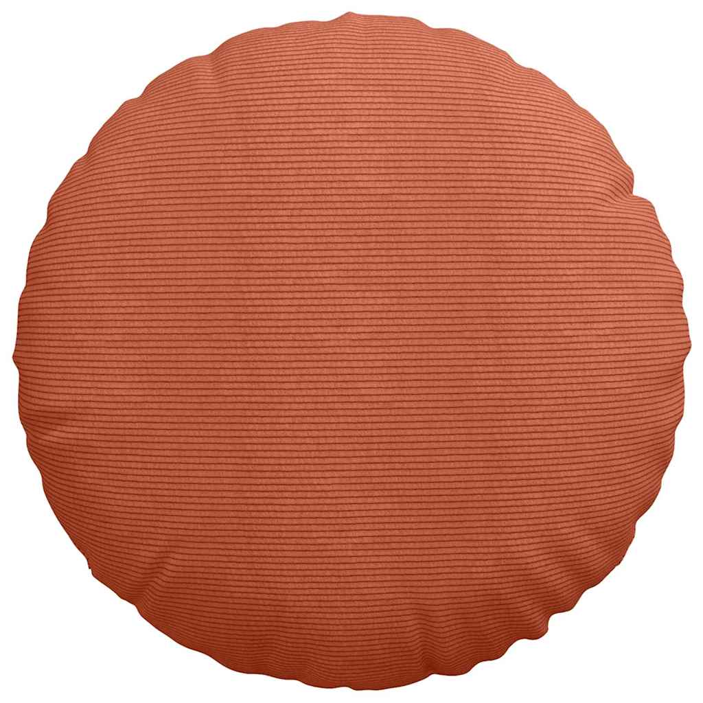 Ülőpárnák 2 pcs Piros Narancs Ø60 x 21 cm Bársonyos szövet