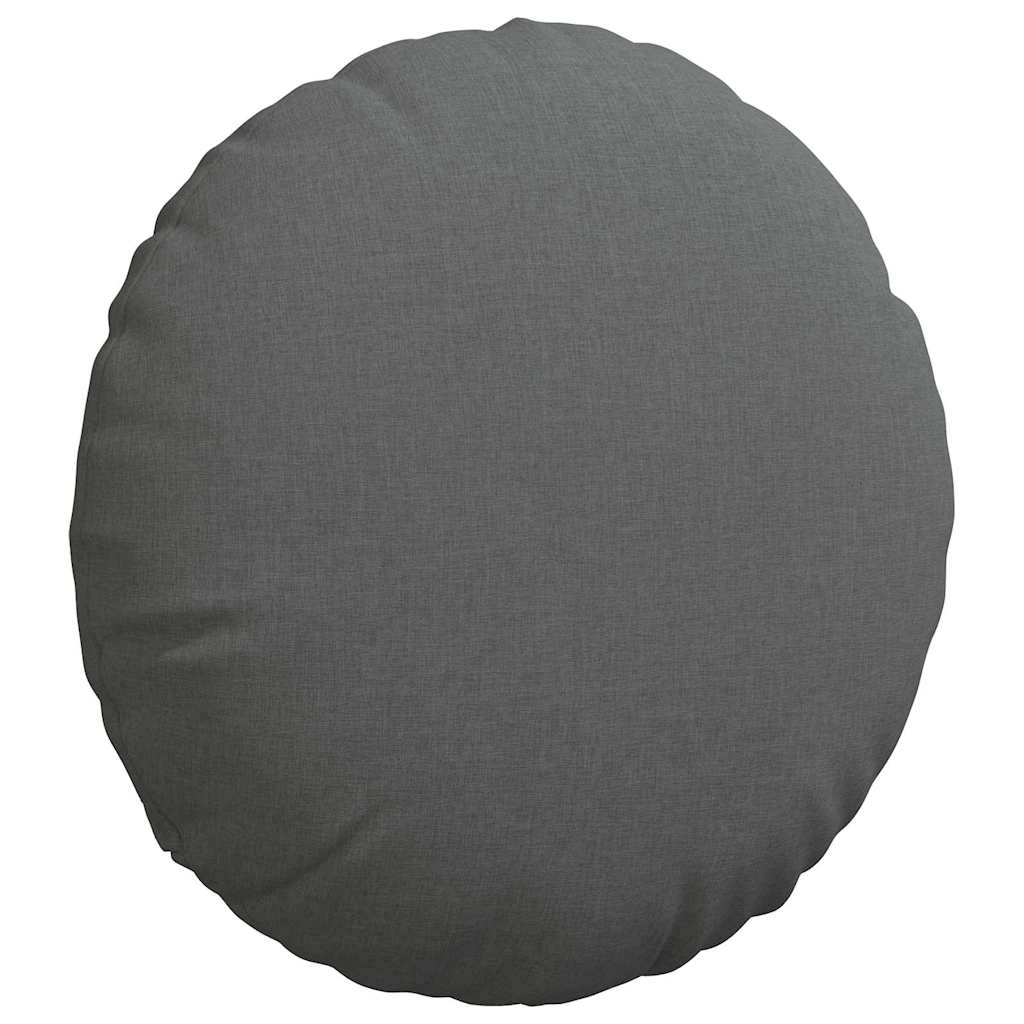 Ülőpárnák 2 pcs Sötétszürke Ø80 x 29 cm szövet