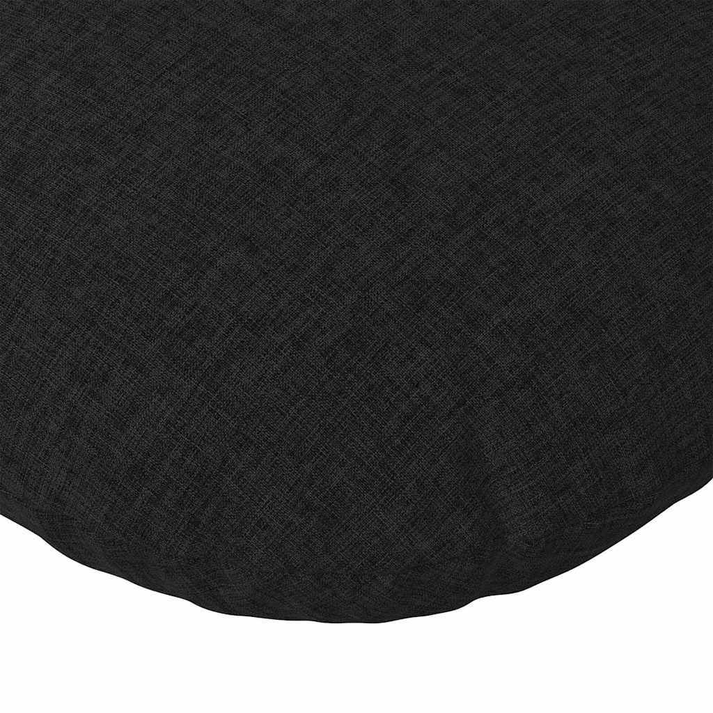 Ülőpárnák 2 pcs Fekete Ø80 x 29 cm szövet