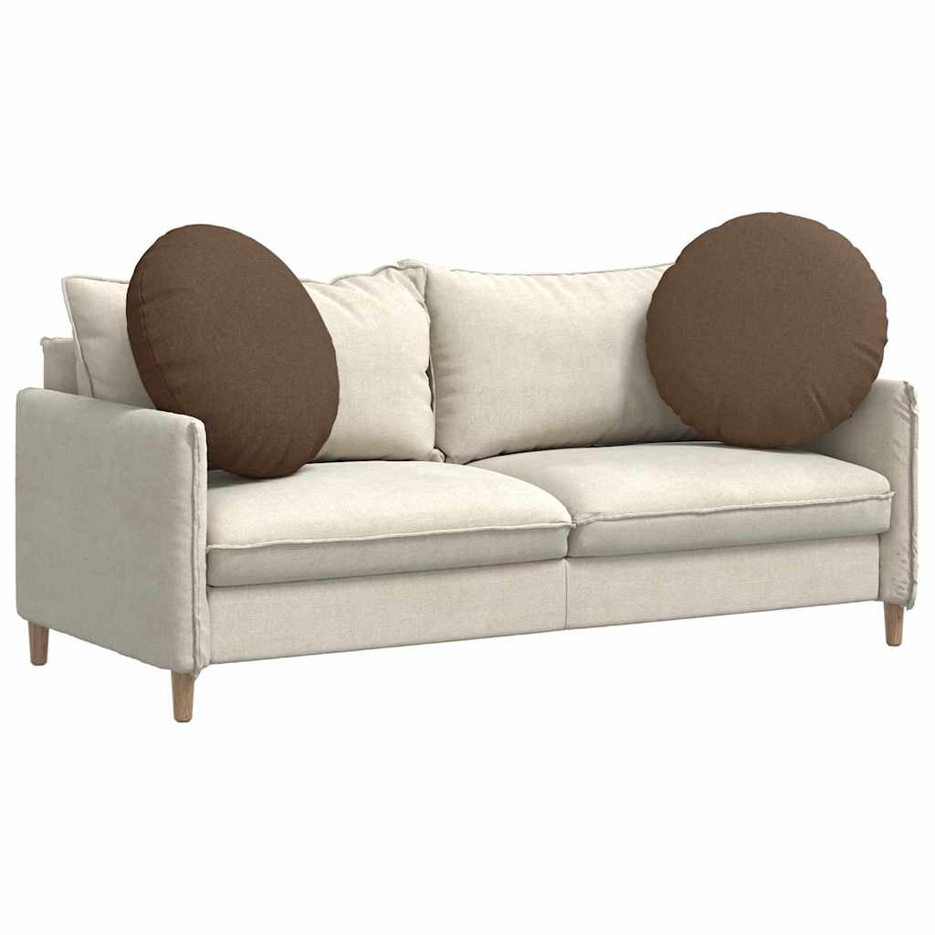 Ülőpárnák 2 pcs Barna Ø80 x 29 cm szövet