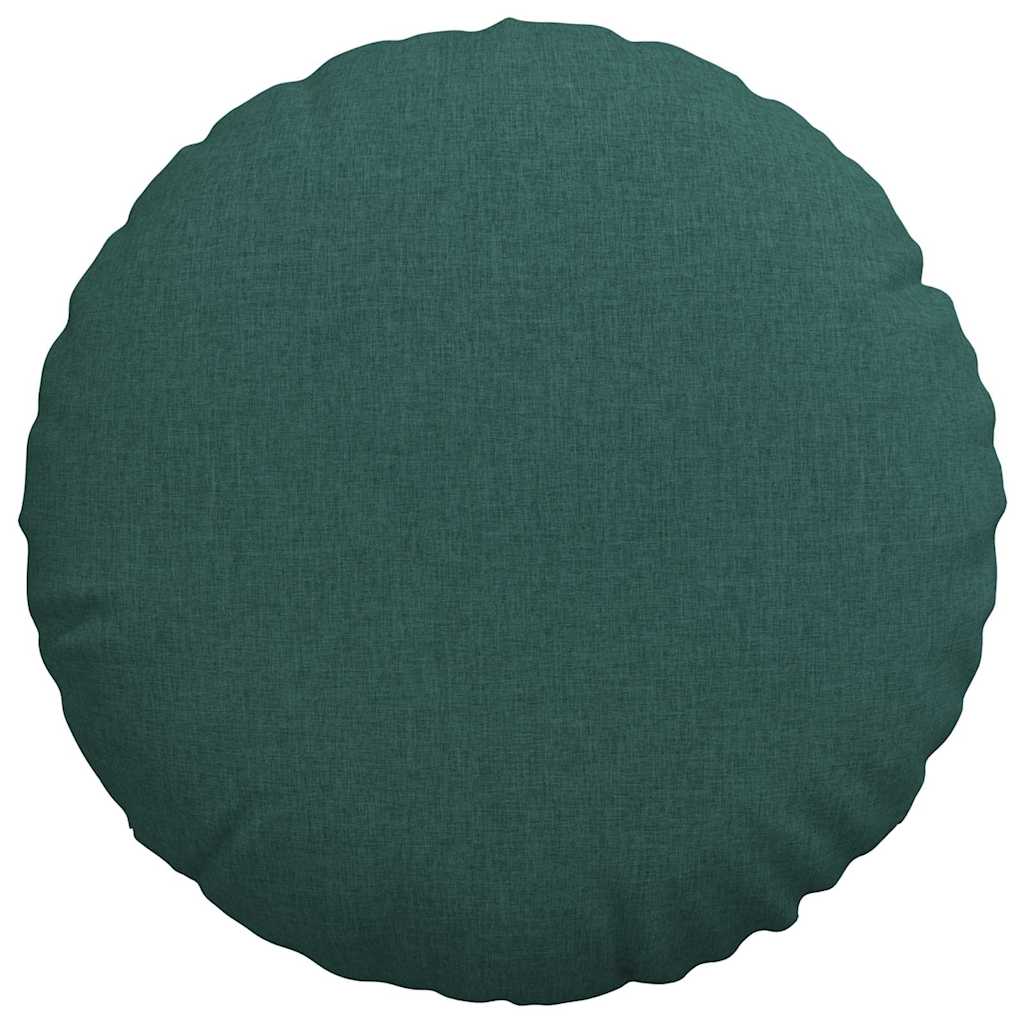 Ülőpárnák 2 pcs Sötétzöld Ø80 x 29 cm szövet