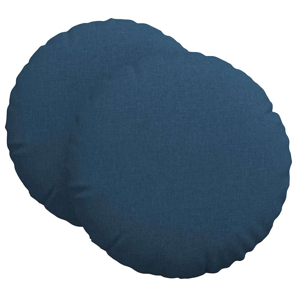 Ülőpárnák 2 pcs Kék Ø80 x 29 cm szövet